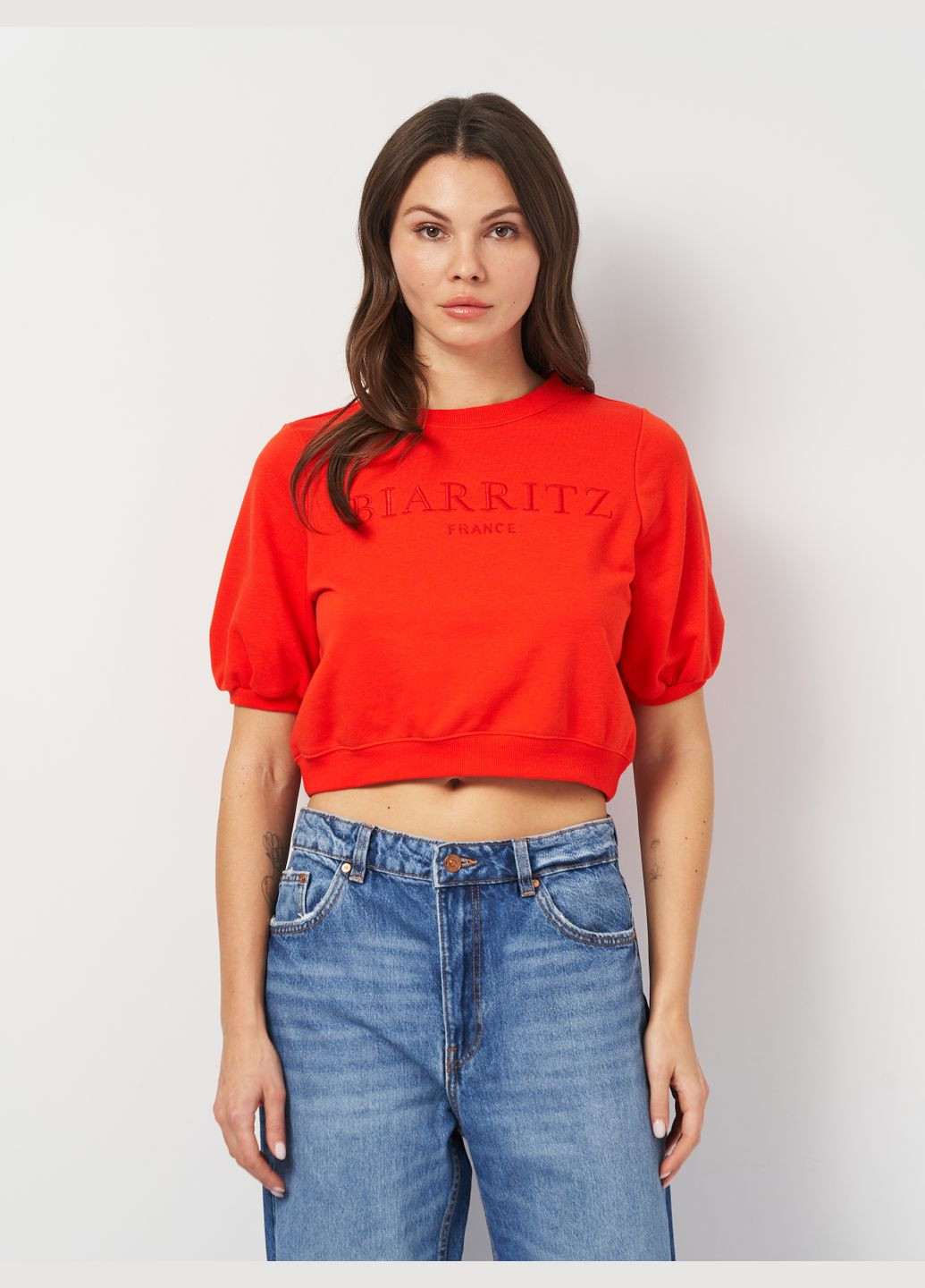 Футболка з бавовни Monki - (315069521)