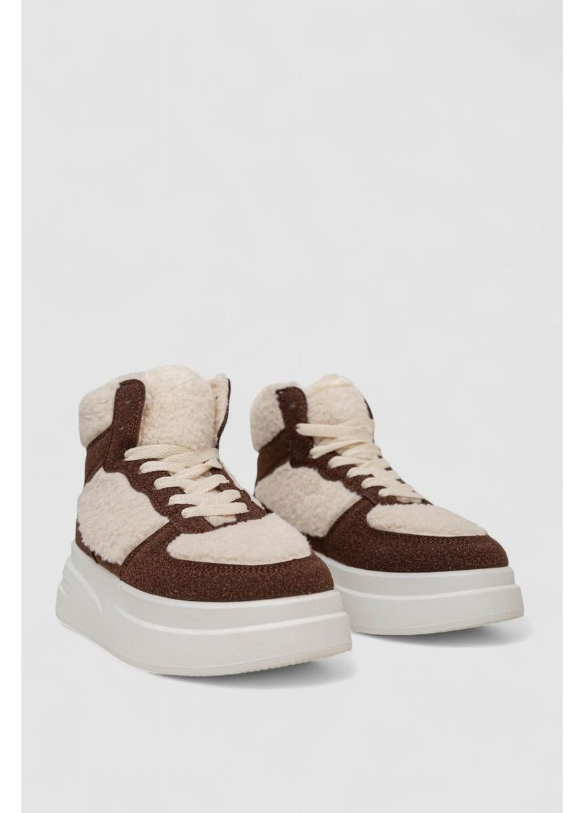 Кросівки жіночі зимові на хутрі хайтопи Stilli 248RLM20 коричневі зими (366031833)