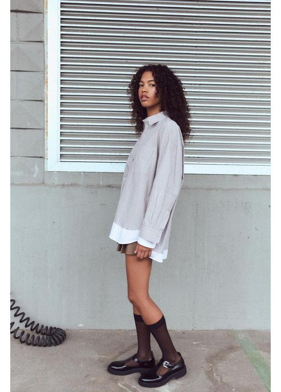 Серая рубашка Zara