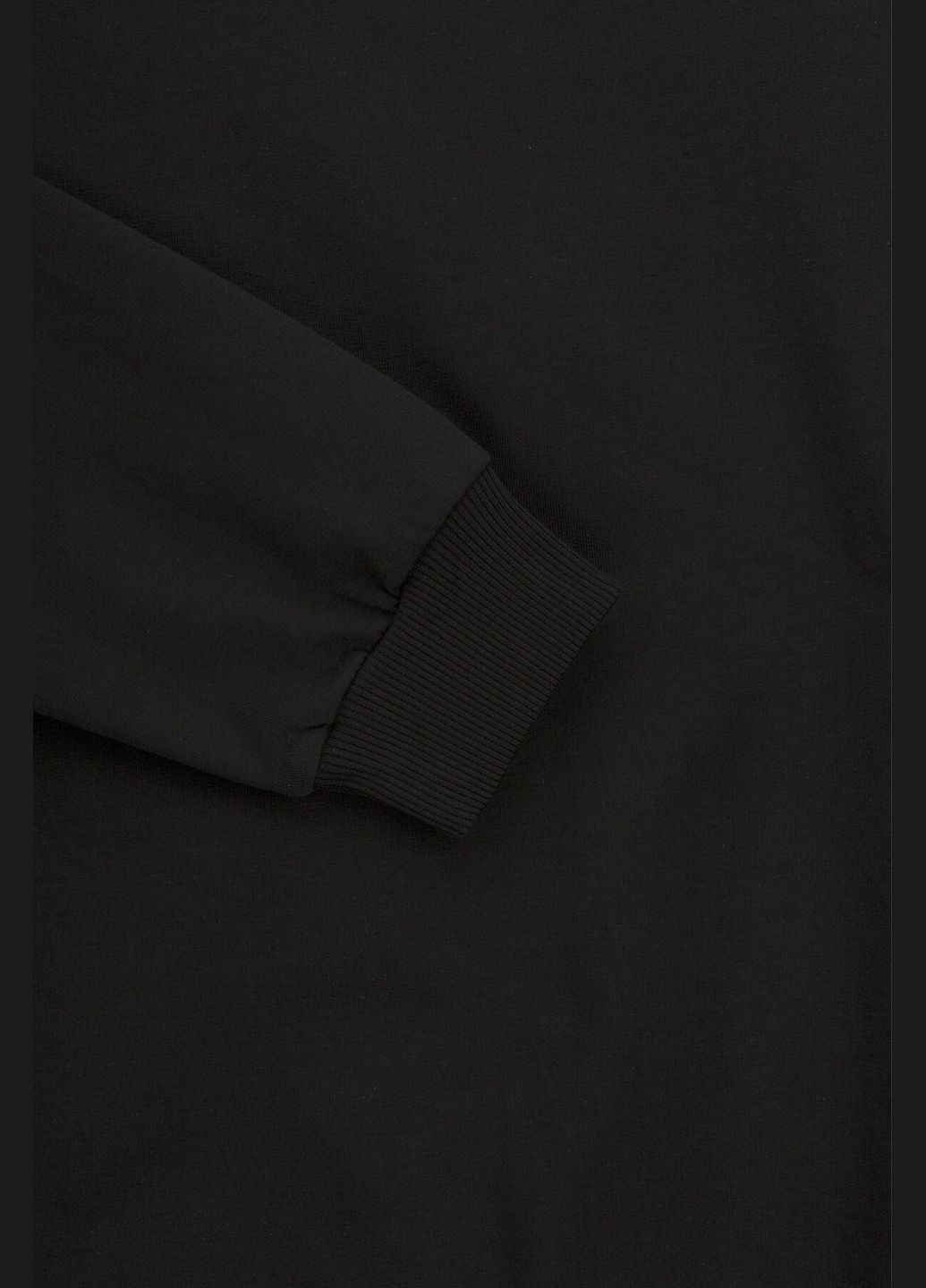 First Kids світшот однотонний унісекс 0070 152 см shop (2000990952707) однотонний чорний повсякденний бавовна