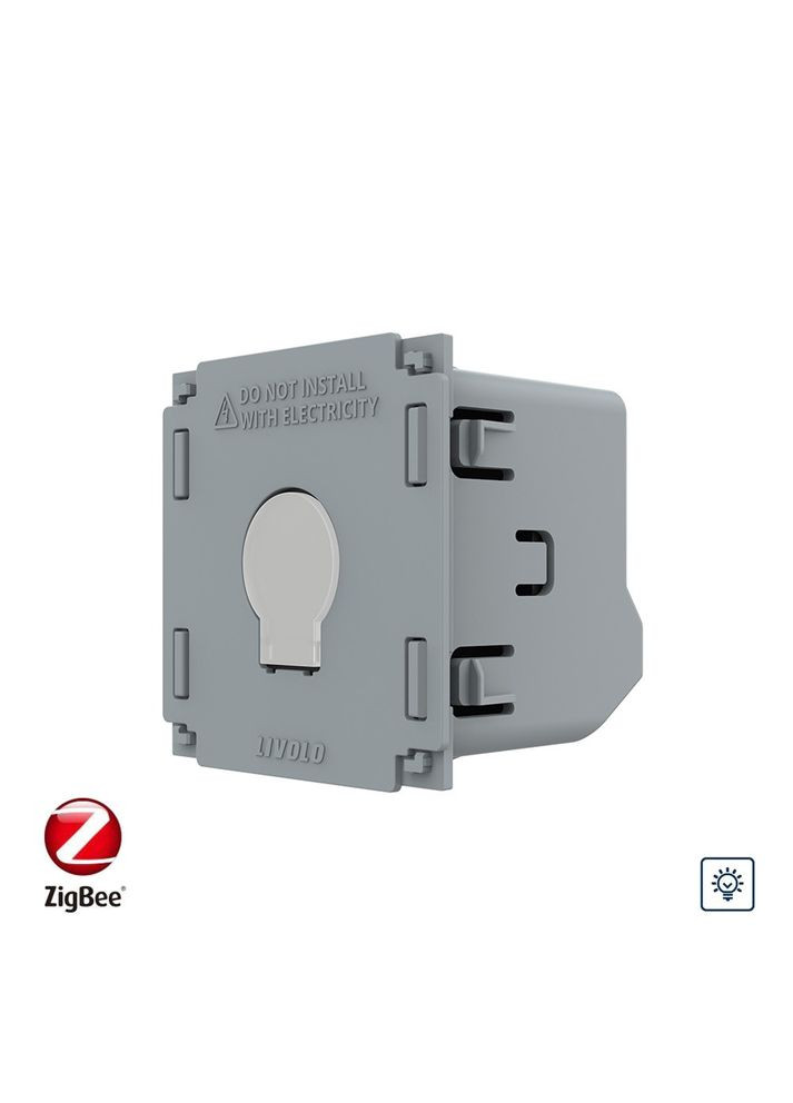 Розумний сенсорний димер, ZigBee, 2А 230В, без нейтралі, сумісний з Home Assistant (VL-FC1D2Z-2G) Livolo (370971116)
