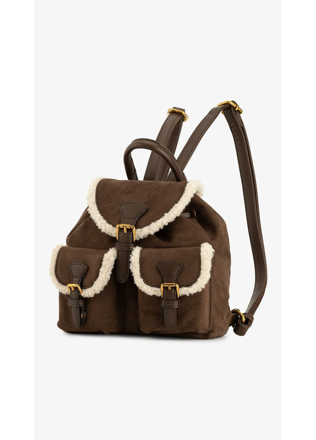 Рюкзак женский CD-9554 Кофейный shop (2000999338946) Polin (370145479)