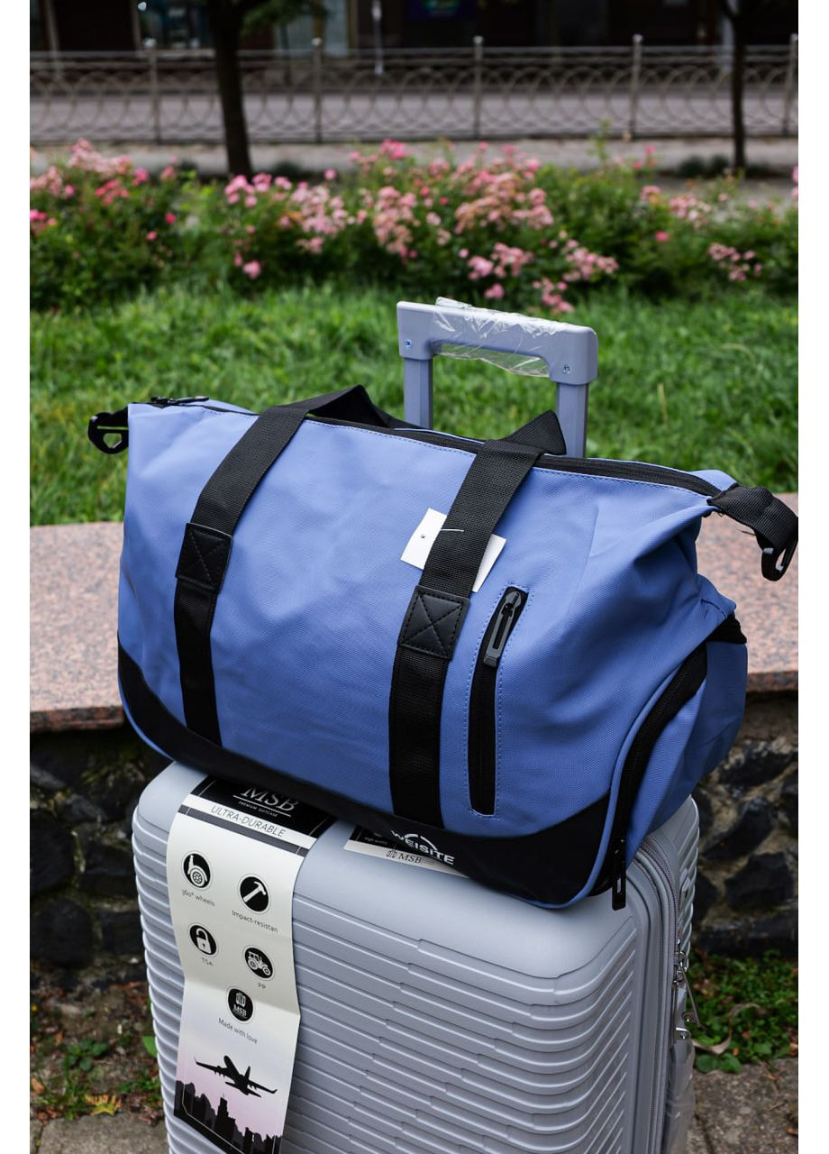 Спортивно дорожная Сумка, ручная кладь цвет бежевый No Brand 4502 (361246341)