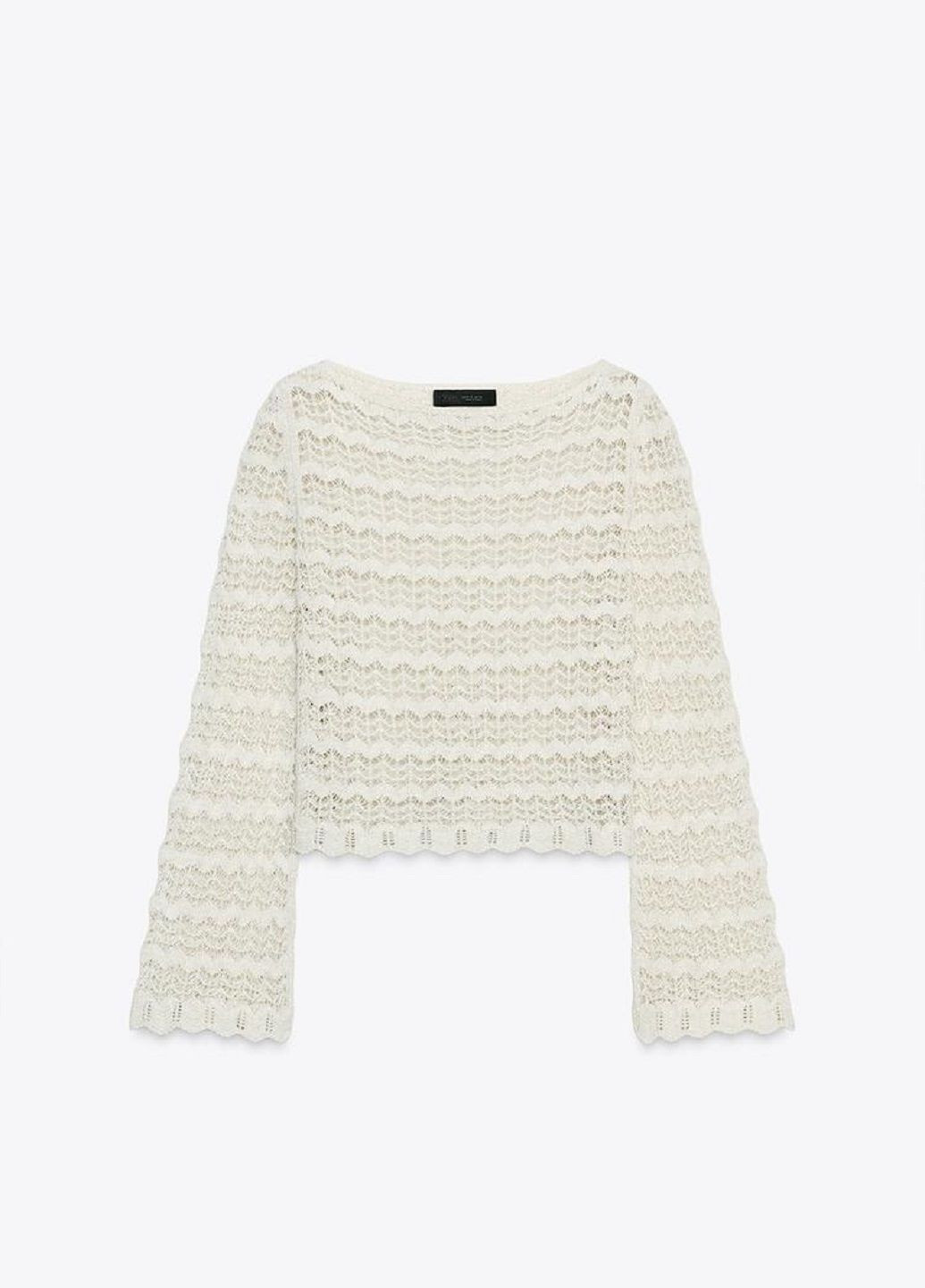 Світло-бежевий літній светр Zara