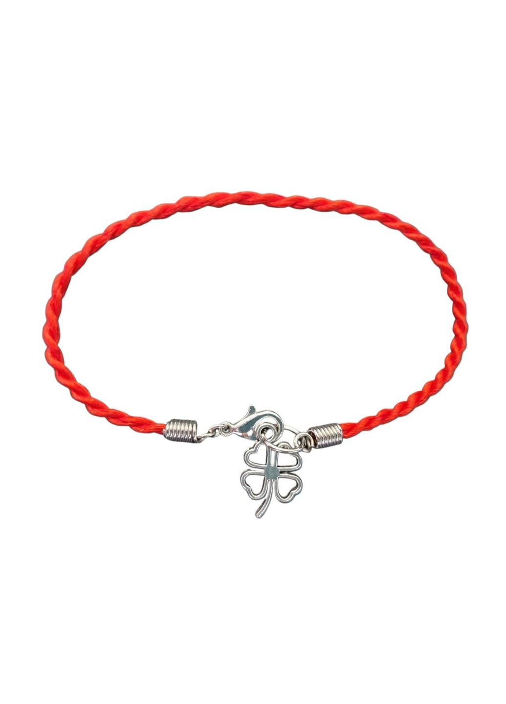 Браслет-оберіг Червона нитка зі значком Конюшина No Brand (338255207)