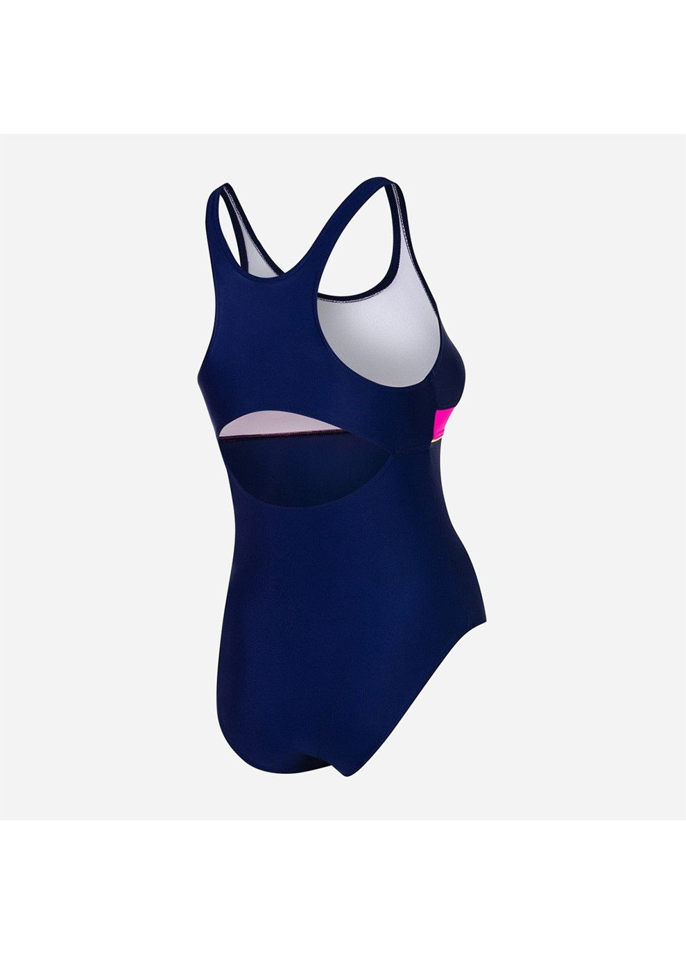 Темно-синий демисезонный купальник слитный emily 7002 (367-47) 128 см темно-синий/розовый (5908217670021) Aqua Speed