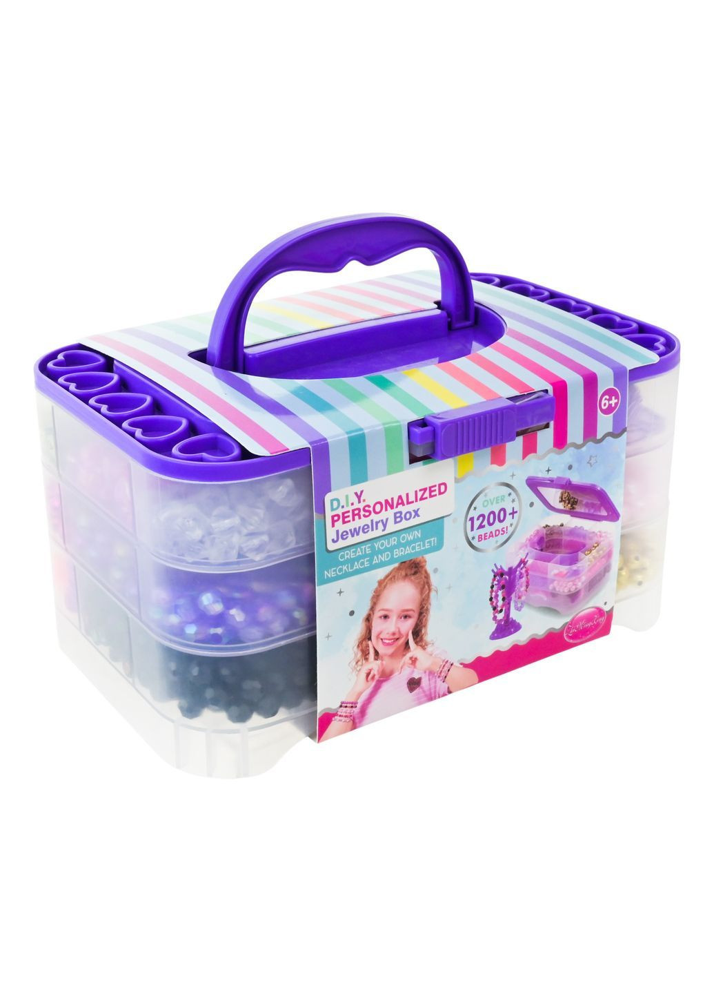 Творческий набор для работы с бисером в коробке 19×13×10 см - No Brand 11605 (371924128)