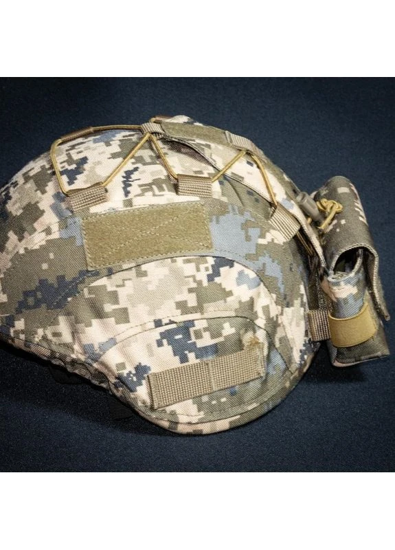 Противовес-подсумок на каску и для кавера пиксель (Арт.KI611), материал - Cordura 1000d, размер 8,5 см x 11 см x 3 см КІРАСА (396646458)