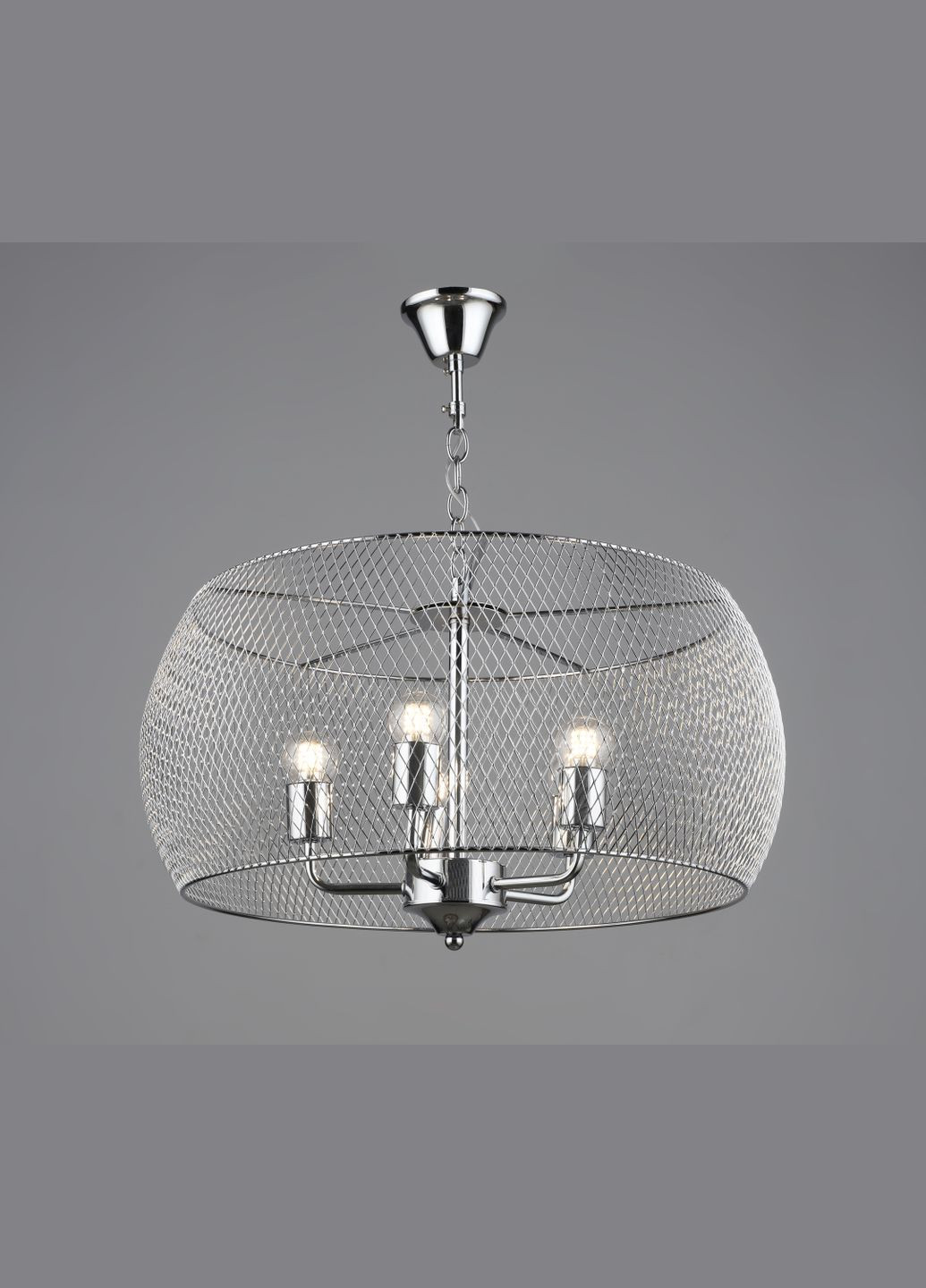 Люстра подвесная в стиле лофт металлическая Sirius B S2456/5 CH хром Valeso (357494597)