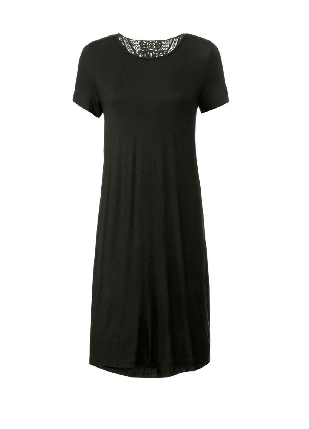 Черное кэжуал платье а-силуэт Esmara однотонное
