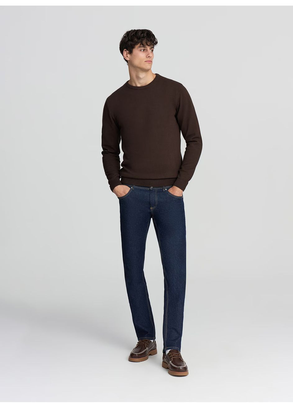 Коричневий демісезонний светр чол Terranova