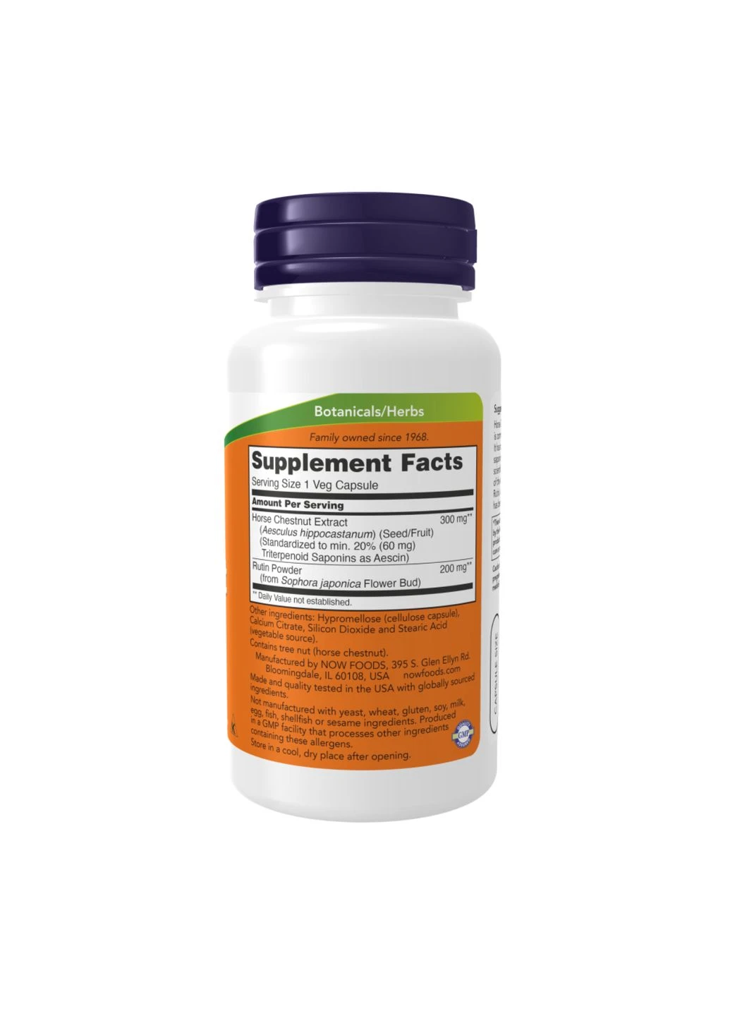 Horse Chestnut 300mg 90 vcaps Now Foods (367958439)