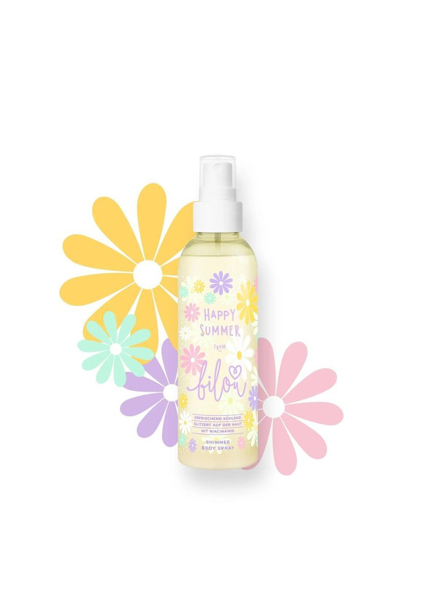 Спрей для тіла з шимером Happy Summer 150 мл Bilou (338185664)