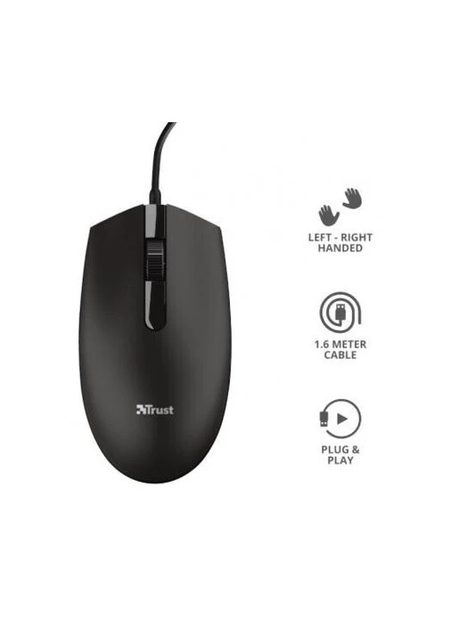 Мышь проводная Basi Wired Mouse (3713516) Trust (360423598)