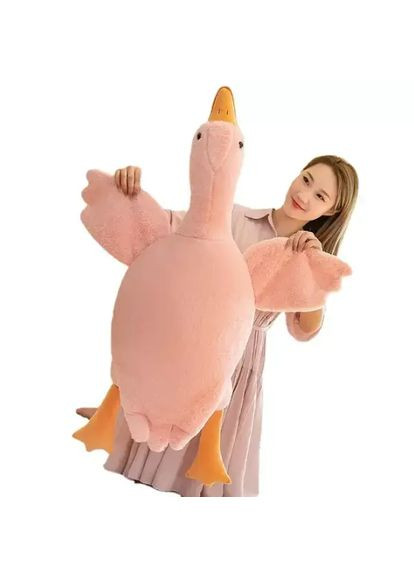 М'яка іграшка подушка Гусь-обнімусь 190 см Рожевий No Brand Гусь 190см (294843379)