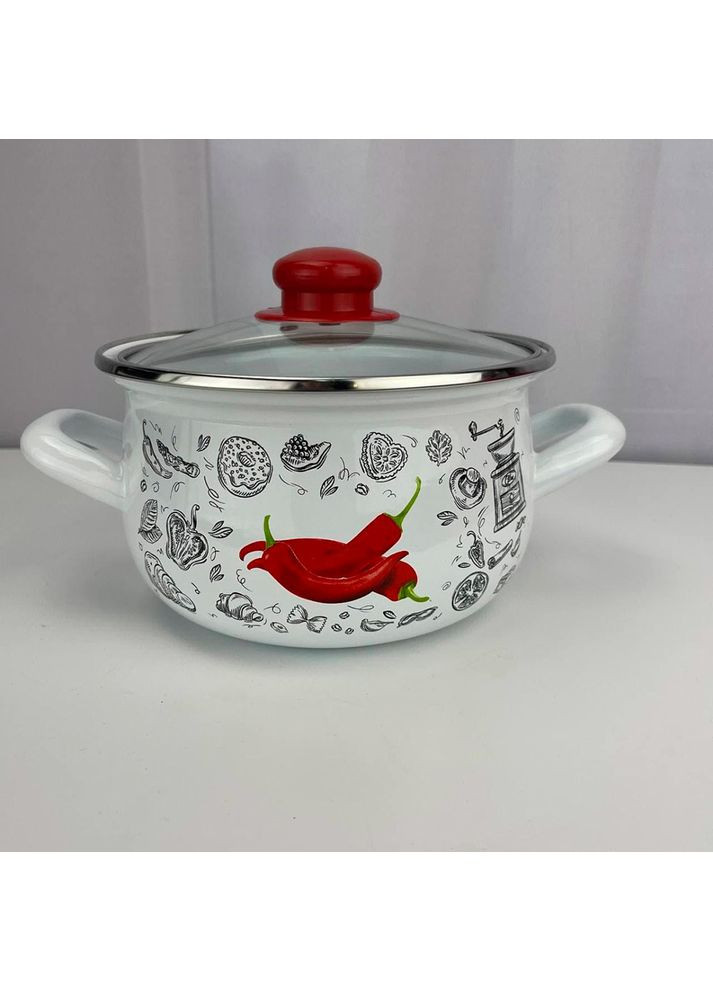 Кастрюля Перчинка 18 см 3.1 л (GTT-118-WP) Gusto (307502319)