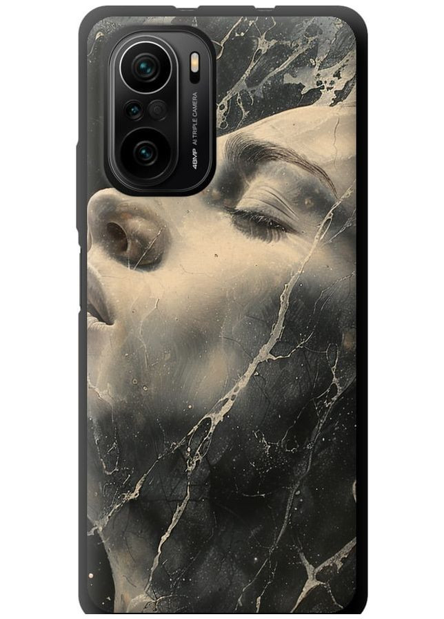 TPU черный чехол 'Мраморная женщина' для Endorphone Xiaomi Poco F3 (285710379)