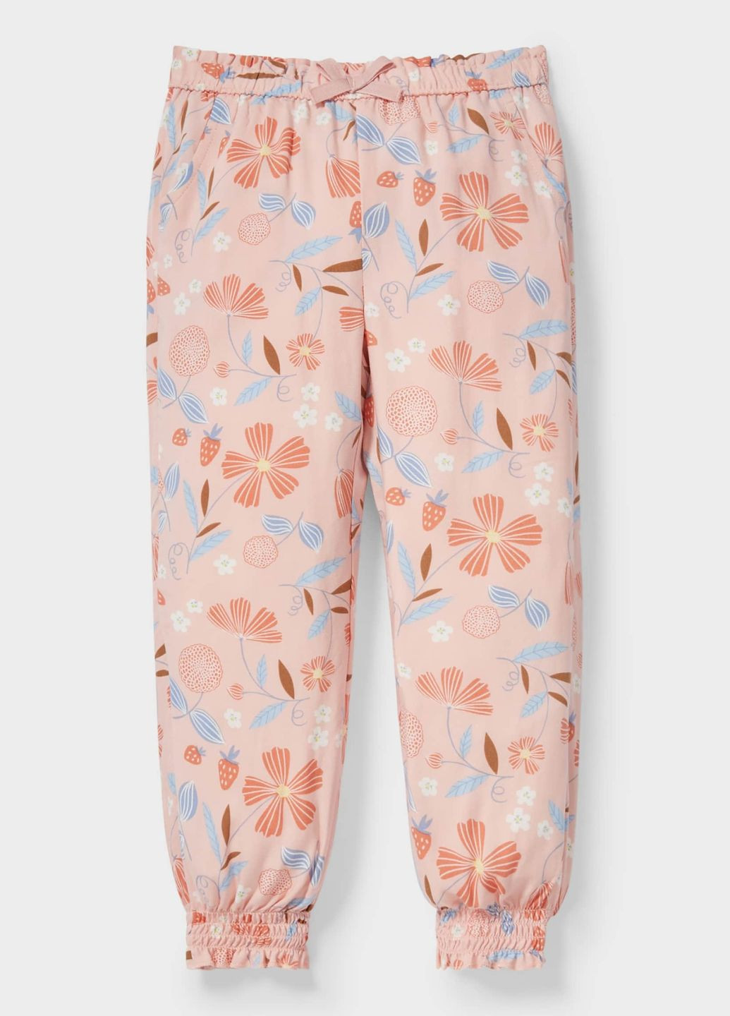 Розовые кэжуал летние брюки C&A