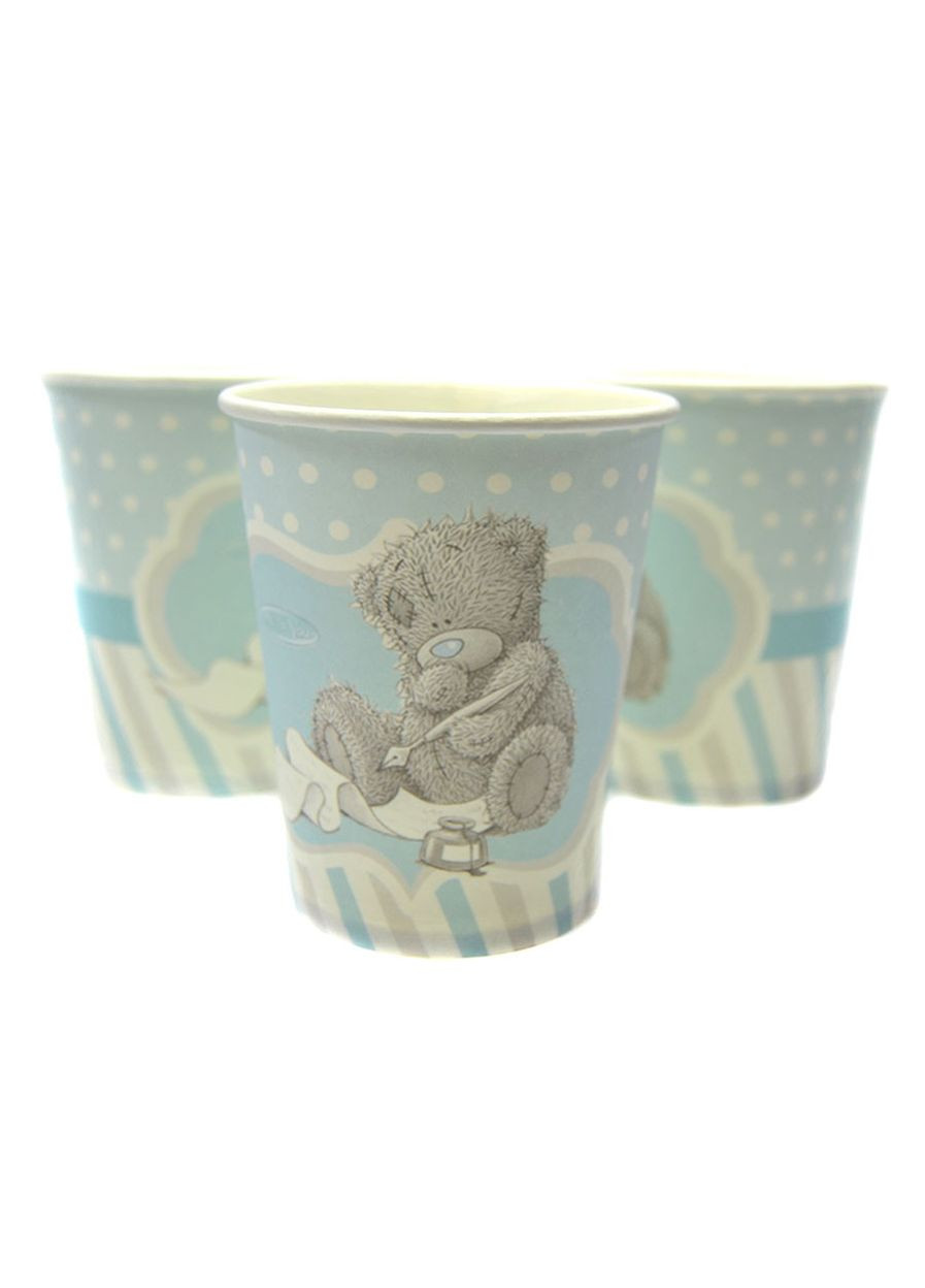 Стаканчик паперовий одноразовий "Ведмедик Тедді (хлопчик)", 250 мл No Brand (302313018)