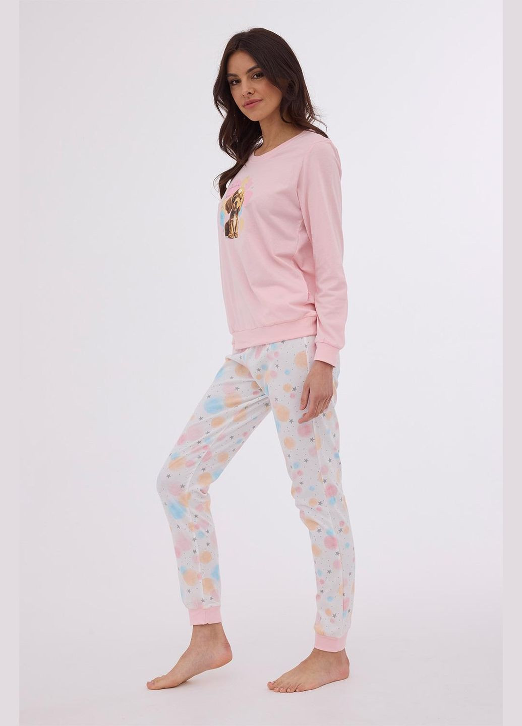 Розовая женская пижама 671-376 b24 Cornette