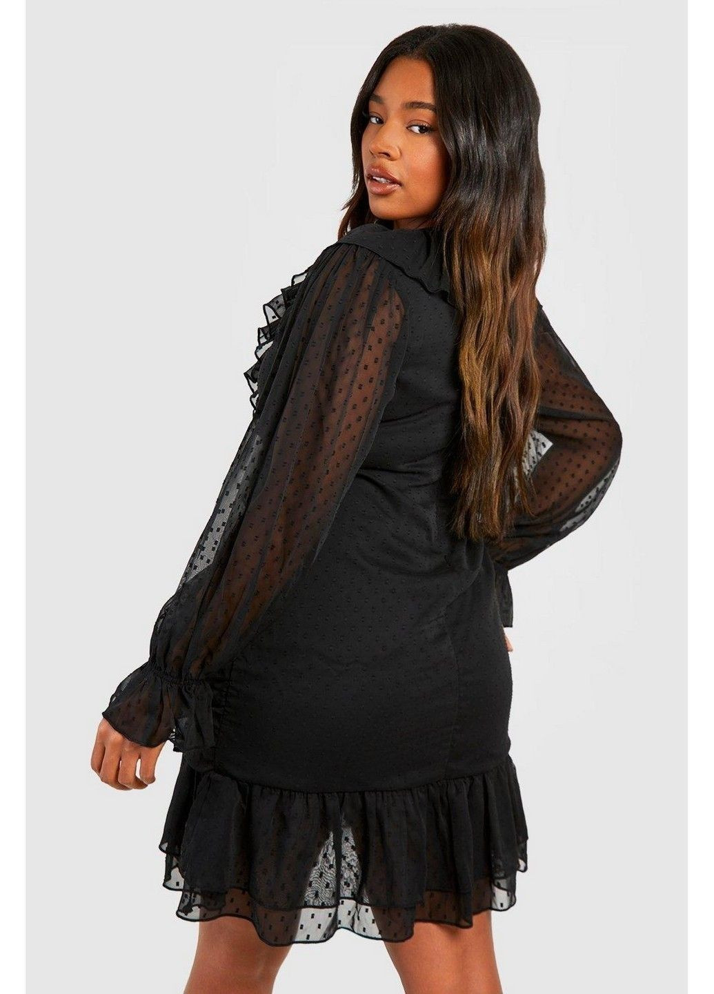 Чорна кежуал сукня Boohoo однотонна