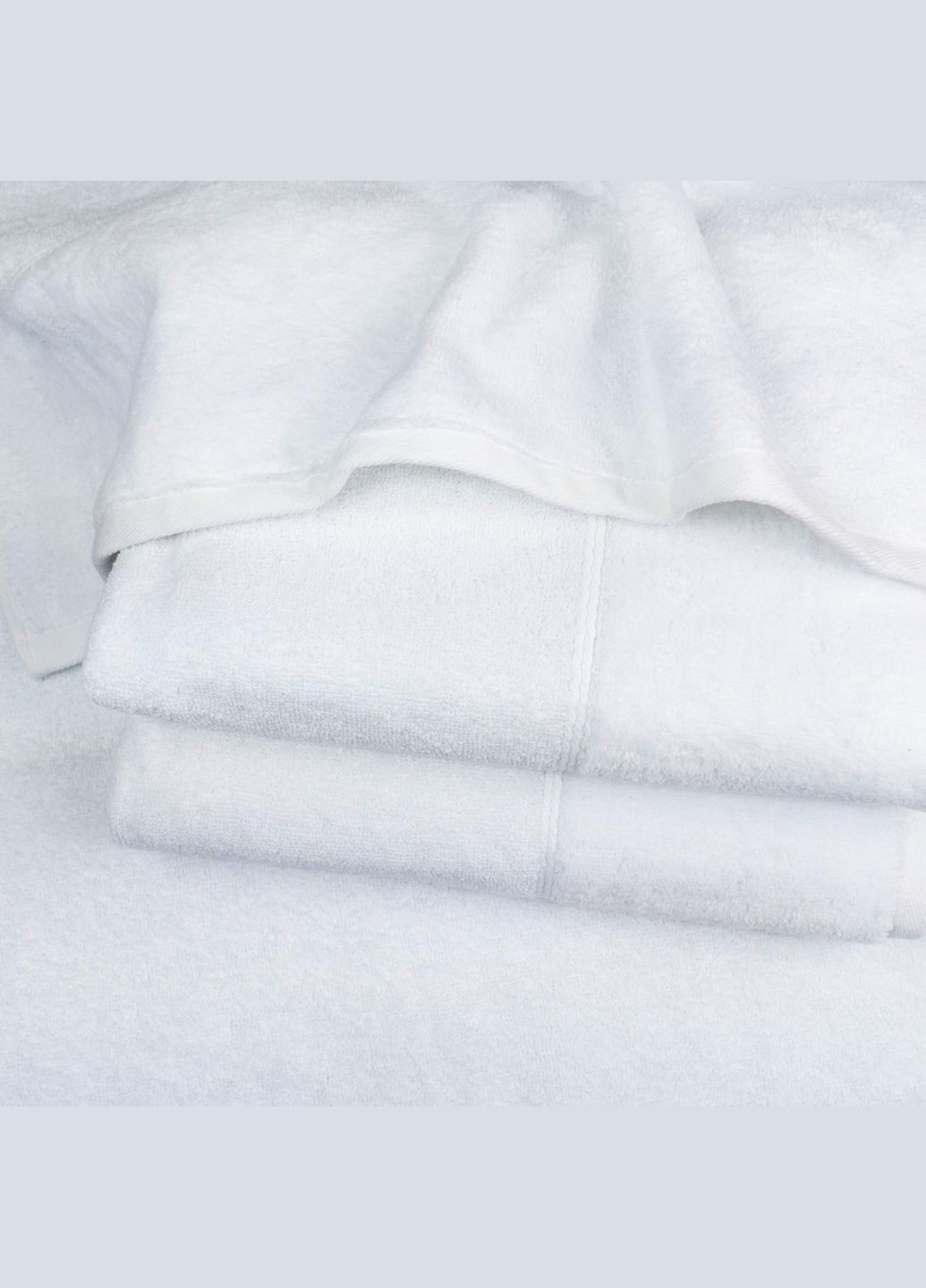 GM Textile рушник для обличчя та рук махра/велюр 40x70см преміум якості milado 550г/м2 (білий) білий виробництво -