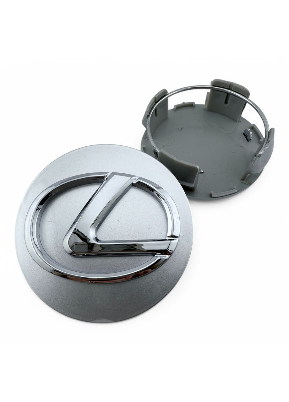 Колпачок для дисков Лексус заглушка для дисков 62/56 мм серые с хромом (1 шт.) Lexus (354698752)