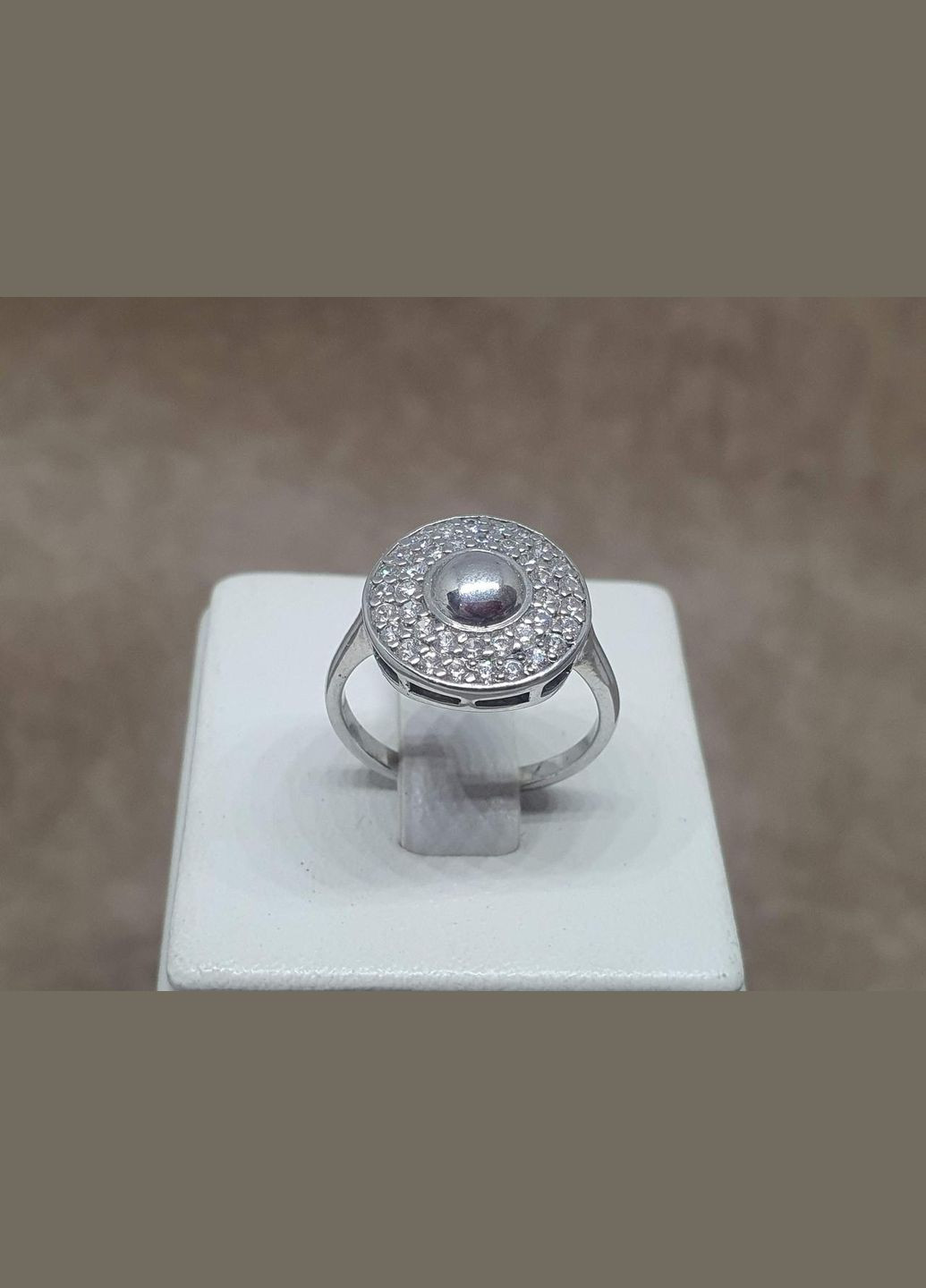 Срібне кільце з фіанітами. 1960р Лазурит (296595009)