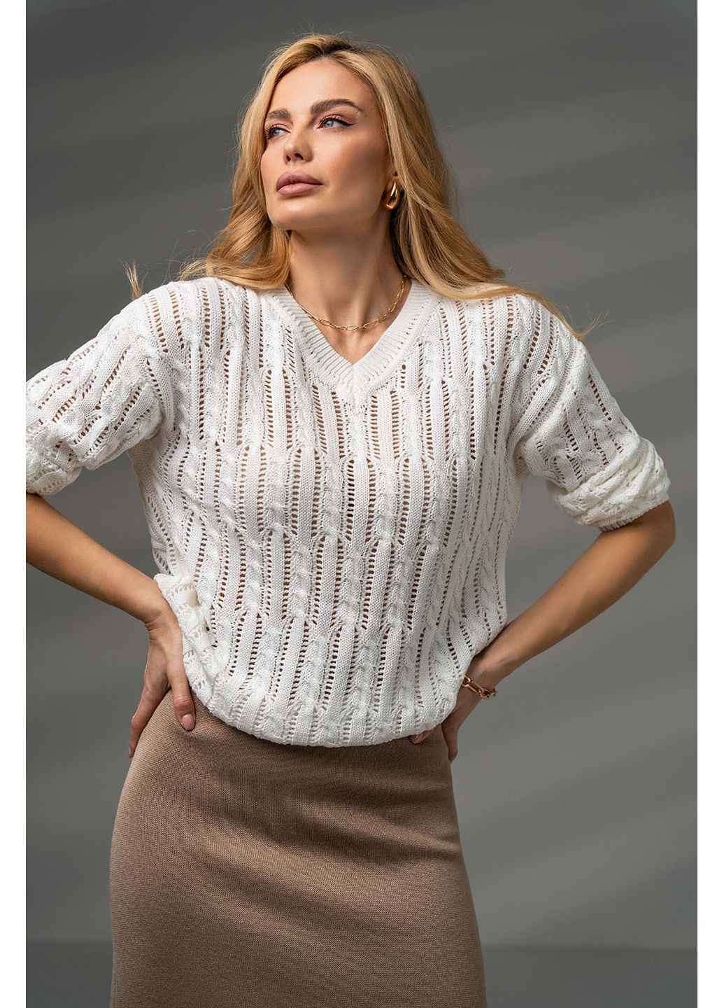 Джемпер з косами 2721 Triko Bakh (369095617)