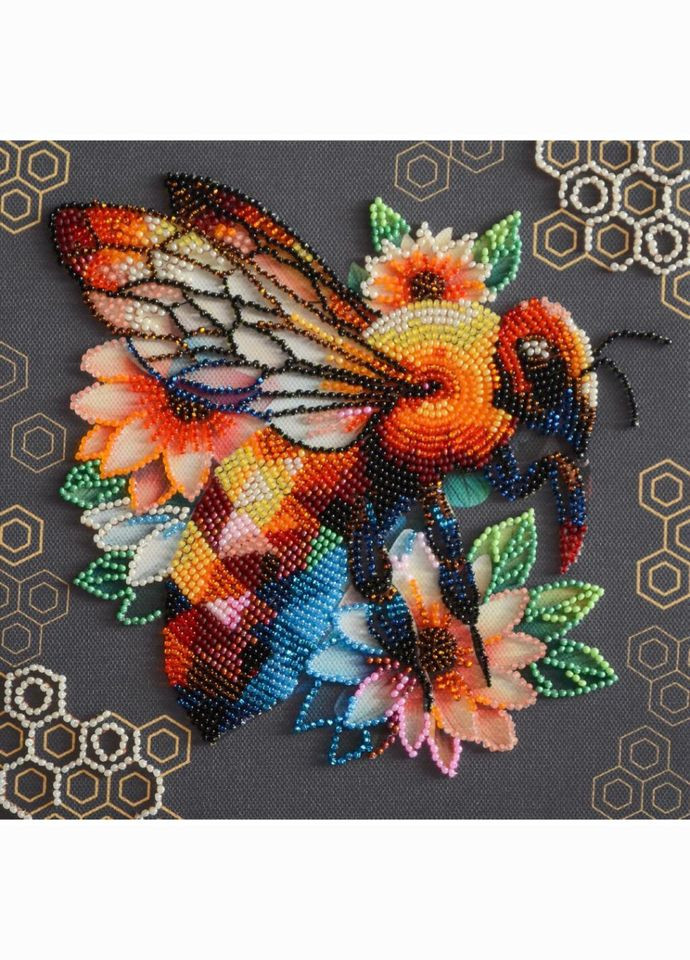 Набір-міні для вишивання бісером "Медова мозаїка" AMB-112, 20х20 см Abris Art (341744863)