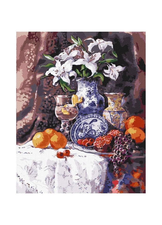 Картина за номерами "Білосніжні лілії" ©Catrin Bespaliuc Ідейка KHO2934 No Brand (330603950)