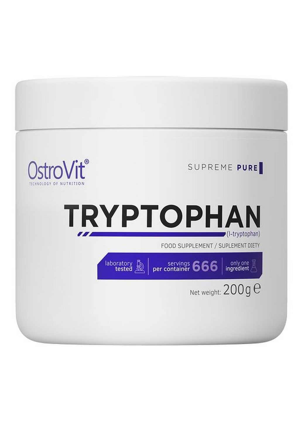 Аминокислота Tryptophan, 210 грамм Ostrovit (293479215)