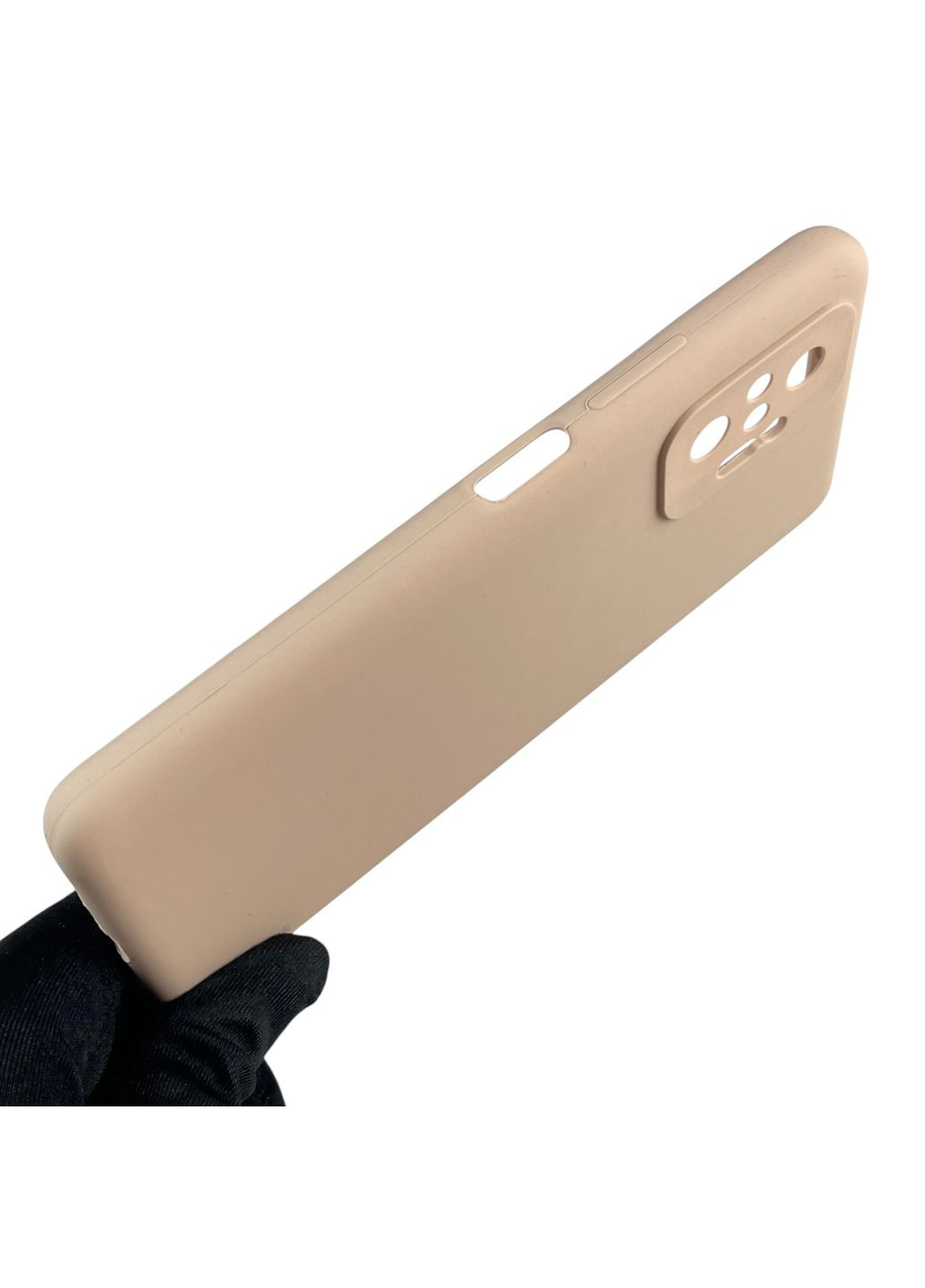 Чехол для Redmi Note 10 Pro 4G силиконовый с микрофиброй на сяоми редми нот 10 про 4г пудровый Xiaomi (366386396)