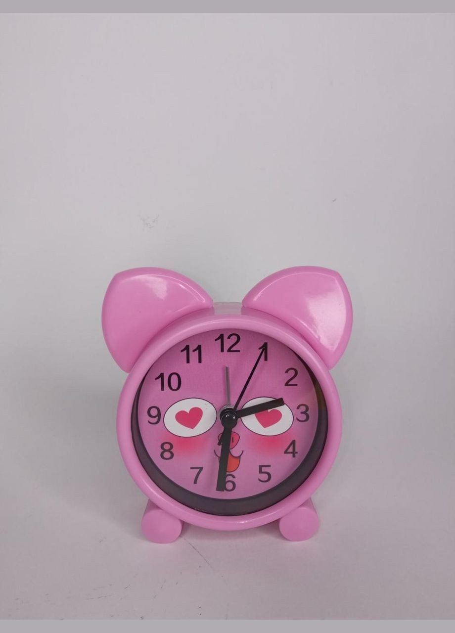 Милий будильник у вигляді мультяшної свинки від батарейок HO-2290 No Brand (315399683)