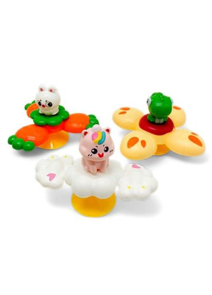 Розвиваюча іграшка брязкальце Lejimeng набір 3 шт для малюків на присосці моторика сенсорні навички ProDobro (367092273)