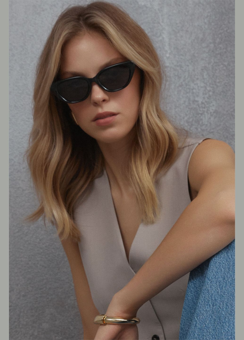 Очки Кошачий глаз, цвет черный Estro (332164374)