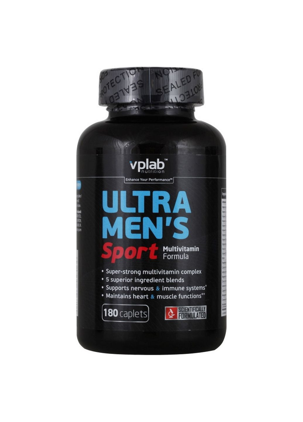 Витамины и минералы Ultra Mens Sport Multivitamin, 180 каплет VPLab Nutrition (293482180)