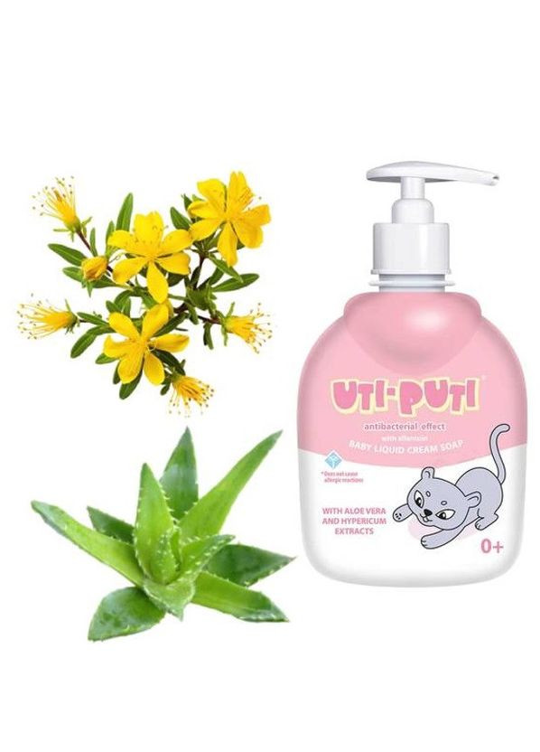 Ути-Пути мыло жидкое 300г с экстрактом алоэ вера и зверобоя Uti-puti (362347257)