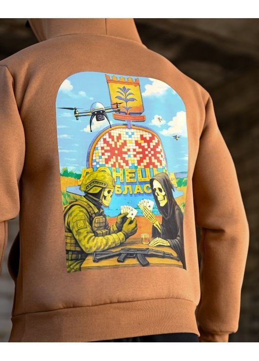 Тактичне чоловіче худі на флісі Донецька Область койот No Brand (363222686)