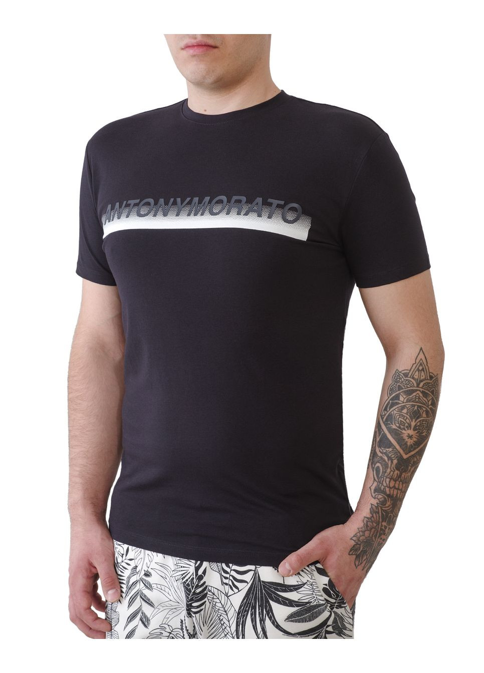 Синяя футболка-футболка мужская для мужчин Antony Morato