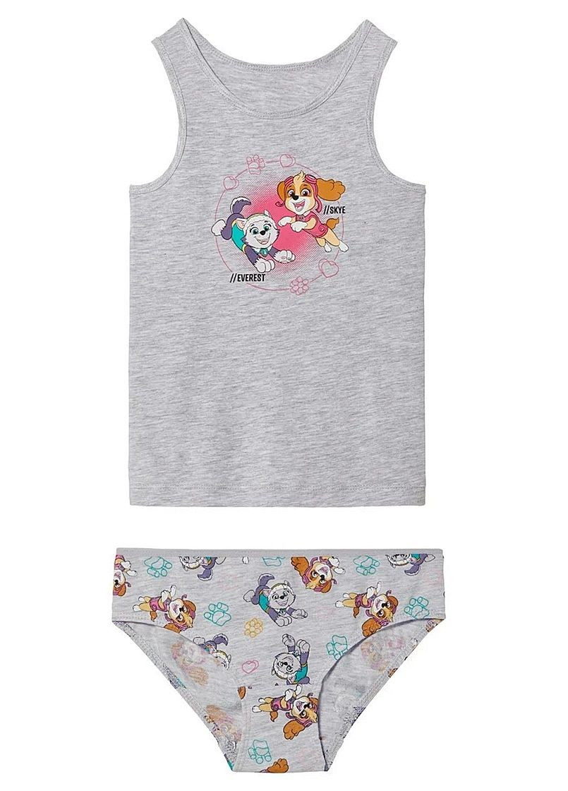 Сірий демісезонний комплект білизни Paw Patrol