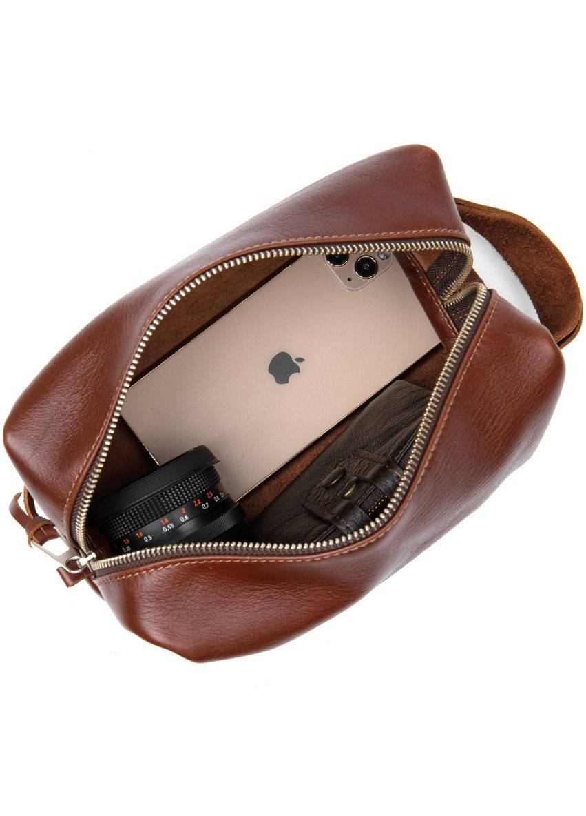 Кожаная мужская косметичка 11418 Grande Pelle (366881266)