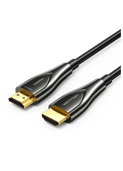Кабель мультимедійний HDMI M to HDMI M 10.0m 4K60Hz fiber optic zinc alloy black (ALSBL) Vention HDMI M to HDMI M 10.0m 4K60Hz fiber optic zinc all (389142663)