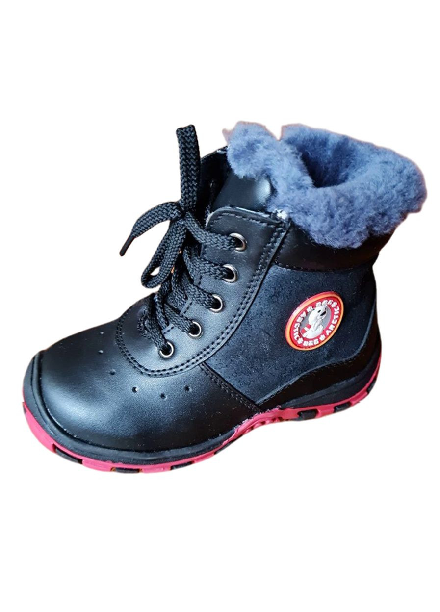 Зимові черевики для хлопчика 563О26 чорні 26 B&G (304290108)