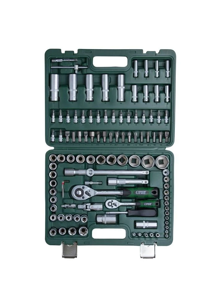 Набор насадок торцевых и бит 1/4", 1/2" 108шт CrV пластик 375x290x75 мм No Brand 6004275 (401717375)