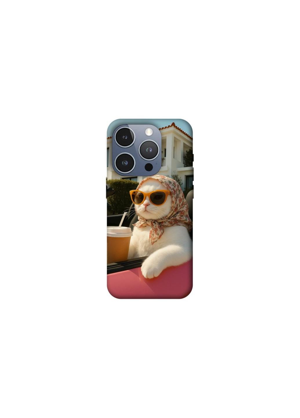 Чехол на Apple iPhone 16 Pro Stylish Cat Cruise Frontalka (352211380)