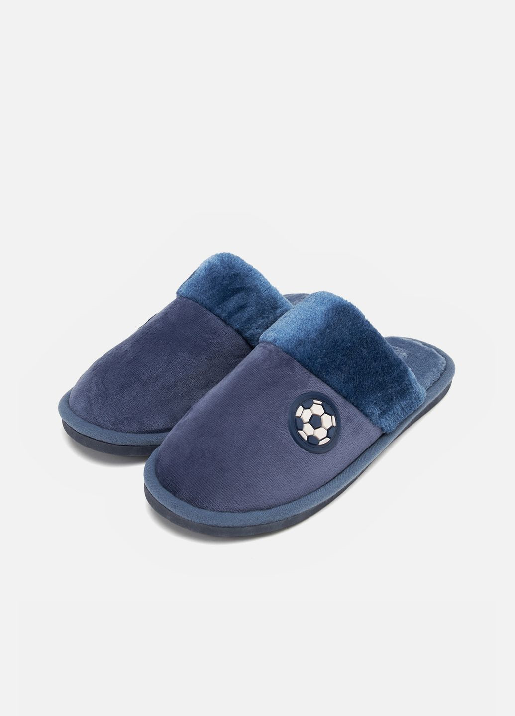 Голубые мужские домашние тапочки цвет голубой цб-00265080 No Brand