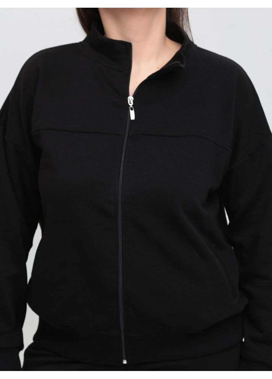 Костюм женский спортивный черный тринитка JEANSclub Пряма (369668936)