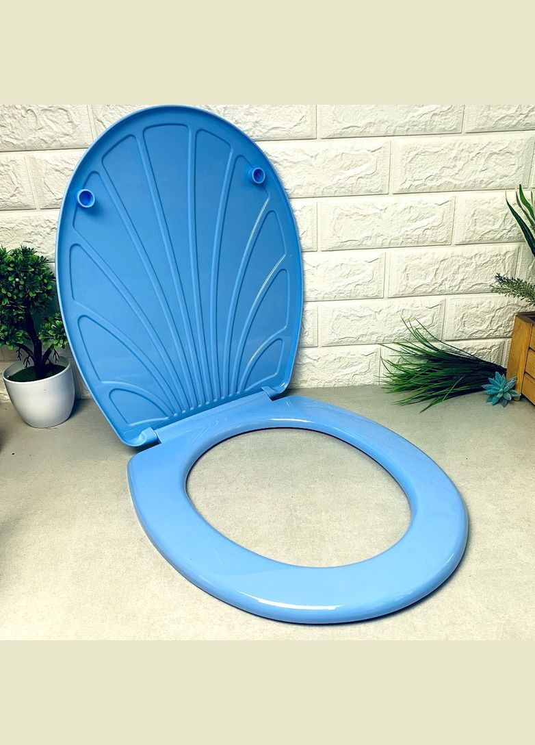 Блакитна кришка-сидіння для унітазу "перлина" Sydanit (303721962)