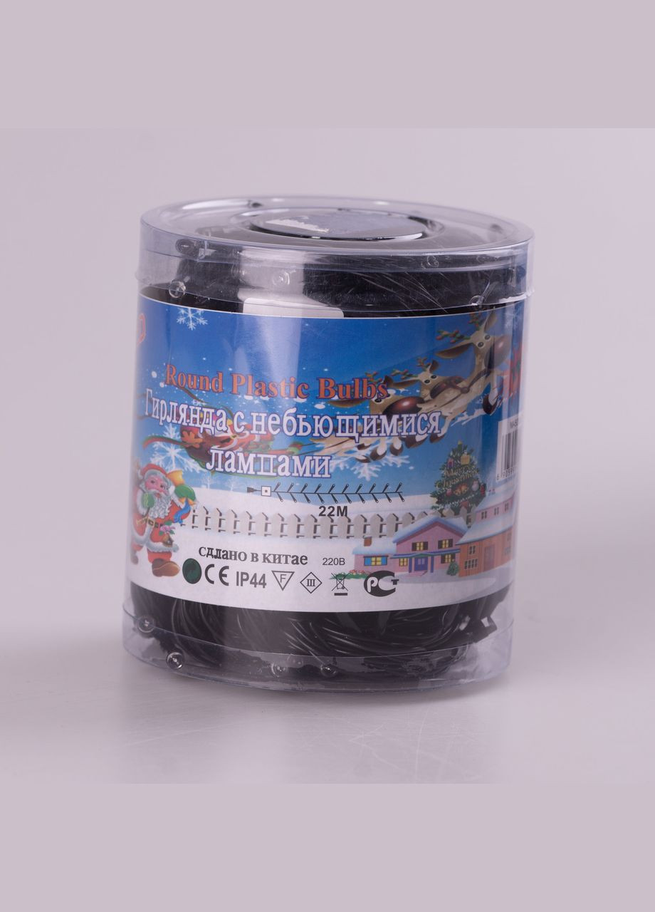 Гирлянда нить 22м на 218 LED лампочек светодиодная черный провод 8 режимов работы Белый Garlando (315636054)